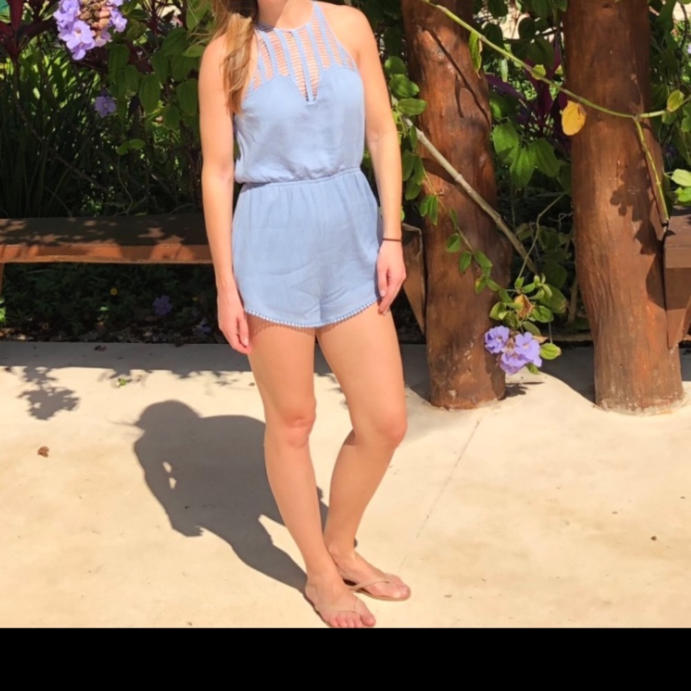 Super unique Light blue romper